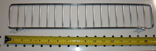 Gondola shelf wire fence 3&#034; h x 17&#034;l - lozier madix - chrome finish - 24 pieces for sale