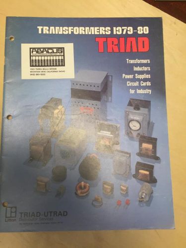 1979 Triad-Utrad Catalog ~ Transformers Inductors Circuit Cards Power Supplies
