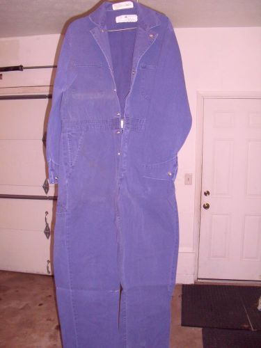 RED KAP COVERALL/OVERALL 38 LONG 100% COTTON SNAP FRONT NICE USED