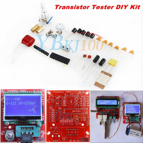 Small 12864 lcd transistor tester diy kit lcr esr diode triode frequency meter for sale