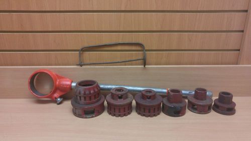 Ridgid 12-R Pipe Threader Hand Tool &amp; Six Dies 3/4&#034; - 2&#034;