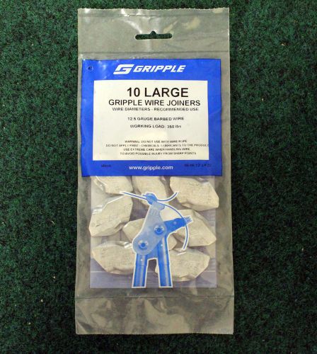 Gripple 50 large wire joiners - 12.5 gauge barbed wire (50pk.) for sale