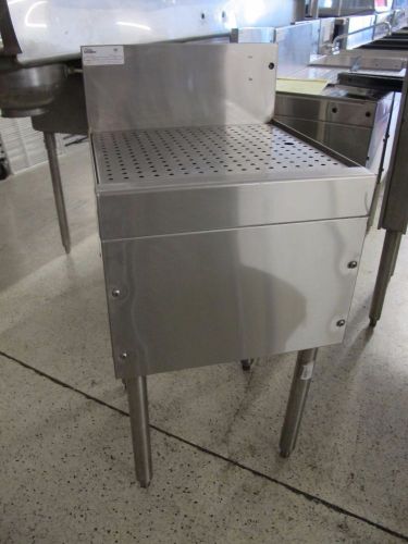 GLASTENDER MODEL#DBA-18 STAINLESS STEEL 18 INCH DRAINBOARD W/ PERFORATED INSERT