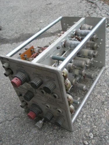 Vintage tube tektronix plug in unit
