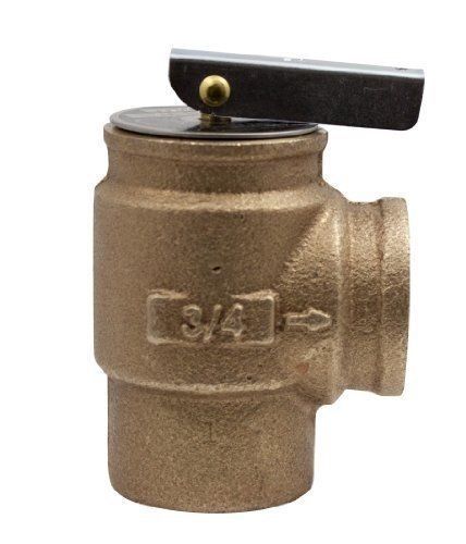 Apollo valve 10-400 series bronze safety relief valve, asme hot water, 50 psi se for sale