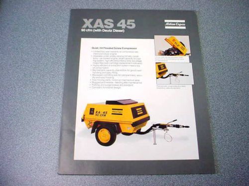 Atlas Copco XAS 45 Portable Compressor Deutz Diesel Brochure