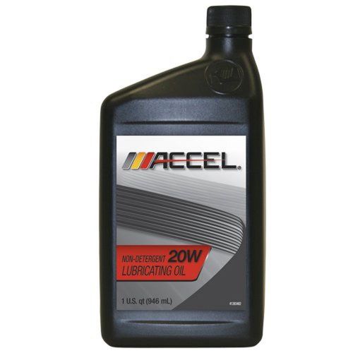 Accel 60318 SAE 20 Non-Detergent Motor Oil - 1 Quart Bottle (Case of 12) Accel
