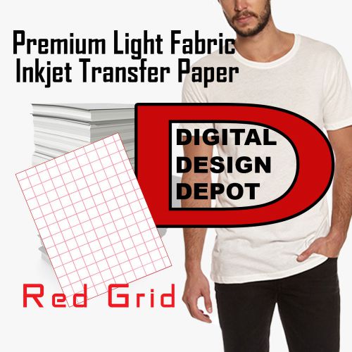 Premium Light Fabric Inkjet Transfer Paper 8.5&#034;x11&#034;(25 pack)
