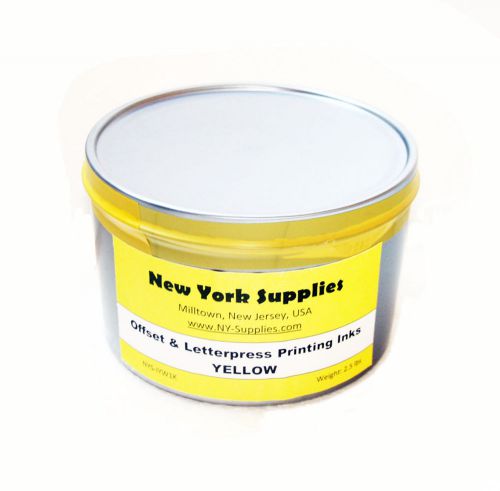 Yellow offset &amp; letterpress printing ink - 2.5 lbs for sale