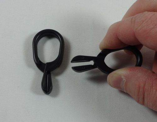 Scarf Clip Black Plastic Hook Retail Shopping Supply