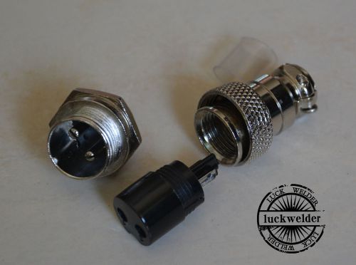 2pin Aviation Plug Air Connector 16-2P Male + Female Metal self locking socket