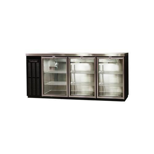 Continental Refrigerator BBC79-GD Back Bar Cabinet, Refrigerated