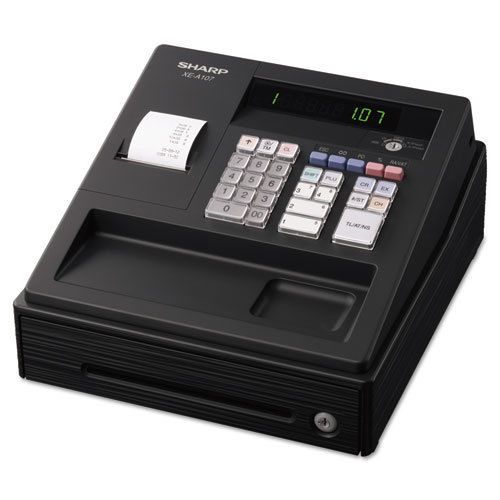 XE A107 Cash Register, Drum Printer, 80 Lookups, 4 Clerks, LED