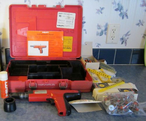 Hilti DX-35 Powder Actuated Fastening Systems Nail Gun with Case &amp; Accessories