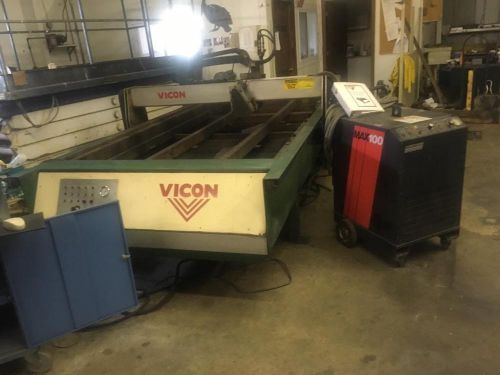 Vicon fabricator 5x10 plasma system w~hypertherm max 100 torch new 2006 for sale