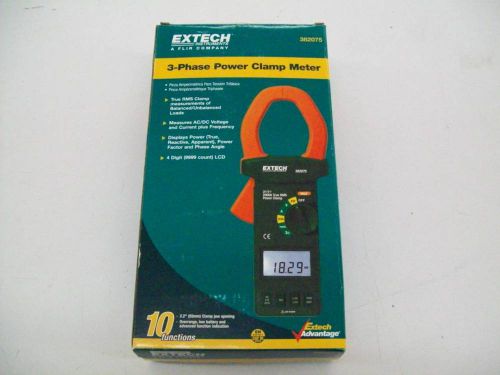 EXTECH 382075 3-PHASE POWER CLAMP METER TRUE RMS