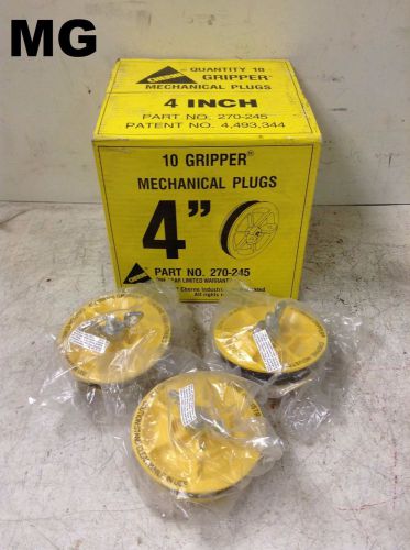 Cherne Industries 4&#034; Gripper Mechanical Plugs- Lot of 3- NIB