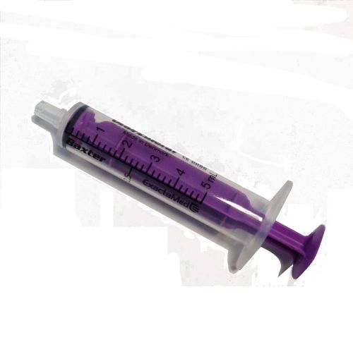 Baxa Exacta-Med 5ml Oral Dose Syringes Purple - Pack of 2, 50 or 100!
