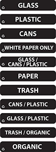 Rubbermaid Commercial Products Rubbermaid Commercial Recycle Label Kit, 44