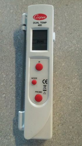 Cooper-atkins 480-0-8 dual temp infrared &amp; probe thermometer for sale