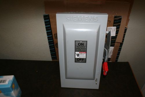 Siemens HF361 30A 3P +600V SAFETY SWITCH EXO FUSIBLE DISCONNECT