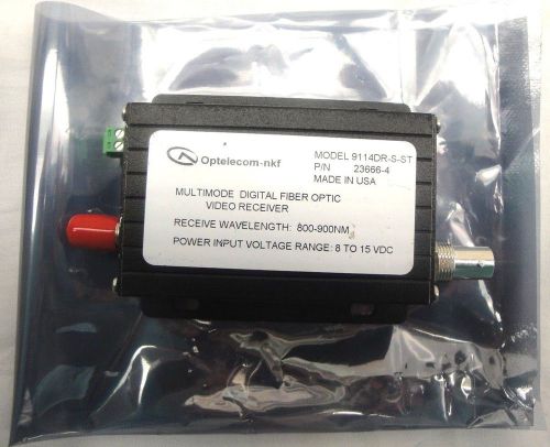 Optelecom -Multimode Digital Fiber Optic Video Receiver- (9114DR-S-ST)    (P3)