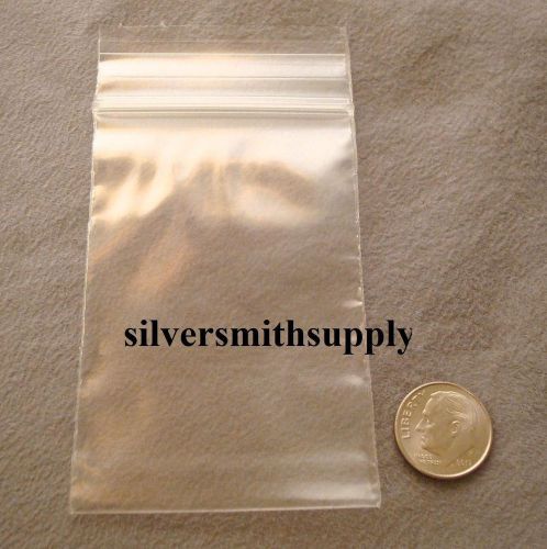 2x3 Zip Lock re-closeable bags 100 2ml jewelry displays