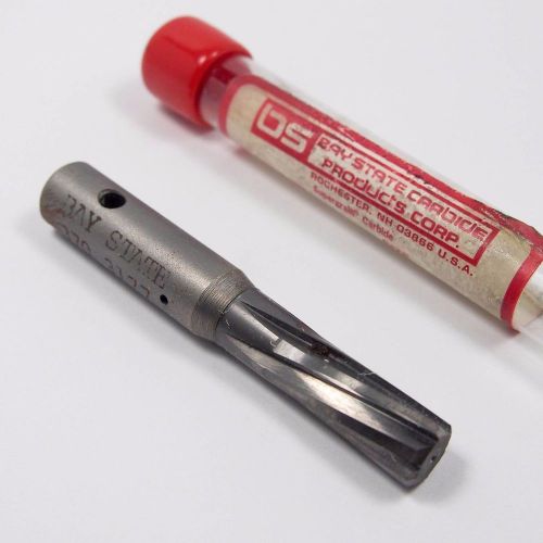 Baystate carbide spiral hand reamer .3177&#034; 6fl ticn 1-1/8&#034; 370 [523] for sale