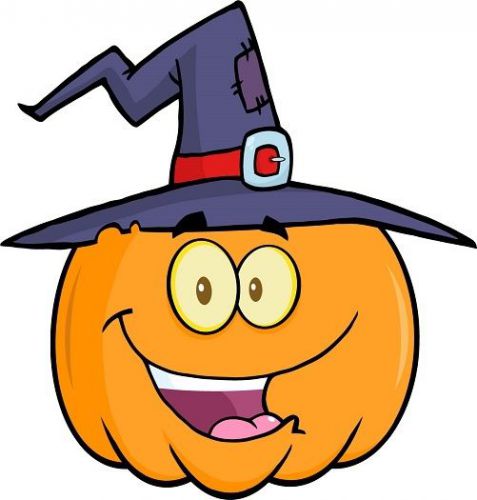 30 Custom Happy Witch Pumpkin Personalized Address Labels