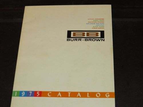 BURR-BROWN 1975 TEST &amp; ELECTRONICS CATALOG  (#104)