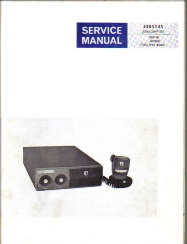 Johnson Manual ULTRACOM 507 VHF-FM MOBILE