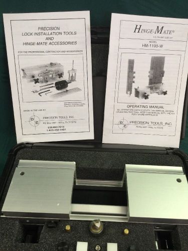 Hinge Mate HM-1100-W Door Hinge Template w Hard Case &amp; Manual