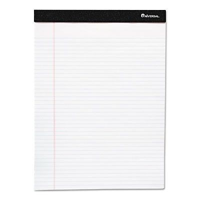 Premium Ruled Writing Pads, 5 x 8, Legal Rule, White, 50 Sheets, 12/Pack