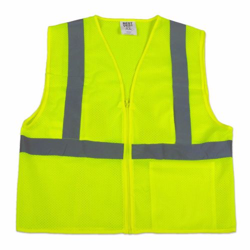 Best Vest Fire Resistant Zipper Mesh Safety Vest Vest (50 Pack)