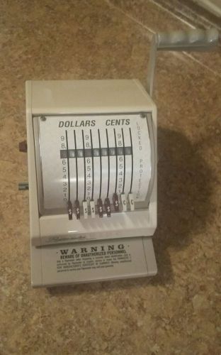 PAYMASTER 9000-9 CHECK WRITER WITH KEYs 9000 9 - nice FREE SHIPPING new ribbon