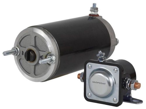 NEW HIGH TORQUE MEYER SNOW PLOW ANGLE PUMP 3&#039;&#039; MOTOR AND SOLENOID 3/16 WIDE SLOT