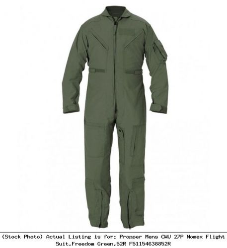 Propper mens cwu 27p nomex flight suit,freedom green,52r f51154638852r for sale