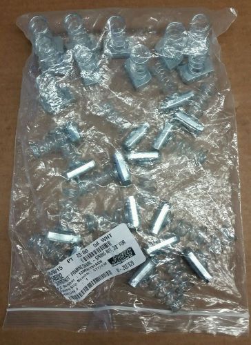 New thomas &amp; betts 25 superstrut regular steel spring nuts 3/8&#034; threaded hole for sale