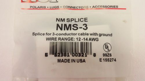 23- NIB NSi NMS-3Splice For 3 Conductor Cable With Ground