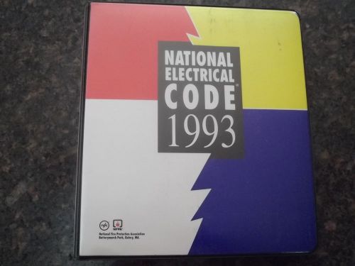 1993 NATIONAL ELECTRICAL CODE NEC HANDBOOK MANUAL LOOSE LEAF BINDER