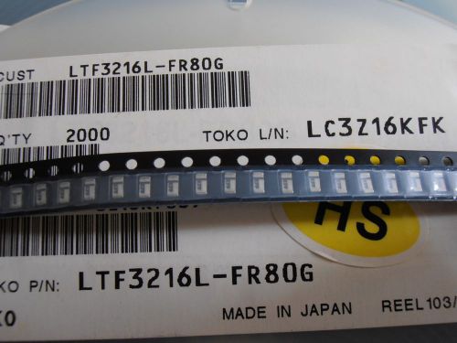 10PCS  LTF3216L-FR80G   Low pass Filter 836.5MHz BW=25MHz  LTF3216L  1206 TOKO