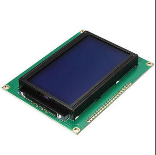 Good 5V 12864 LCD Display Module 128x64 Dots Graphic Matrix LCD Blue Backlight