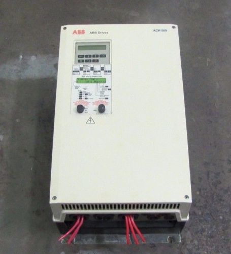Abb ach501-030-4-00p2 440-500 3ph in 0-vin 0-500hz 30hp variable torque ac drive for sale