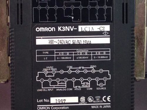 Omron K3NV-LC1A WEIGHING METER