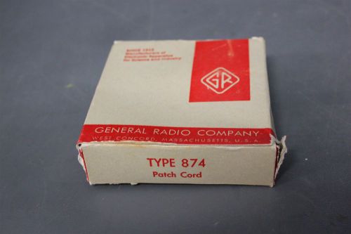NEW GENERAL RADIO RF CONNECTOR PATCH CORD 874 R22A (C1-1-153B)