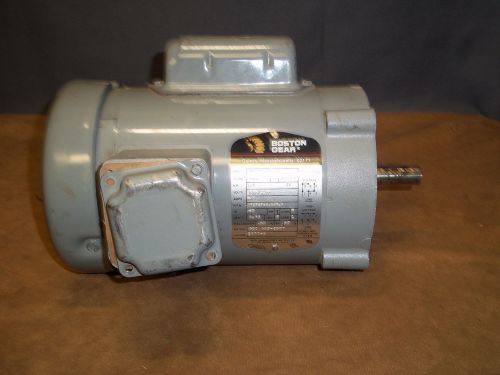 Boston Gear Electric Motor 1/3 HP 208-230/460 V 1725  56c Frame 1 phase