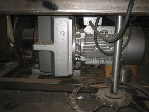 Nord 48.44 ratio gearbox with Siemens 30hp motor and Emerson Drive