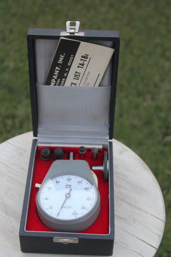 Vintage Hand Tachometer Jaquet 2200 Swiss Made