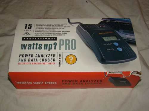 -=&gt;new&lt;=- watts up? pro power meter/analyzer/ data logger free shipping for sale