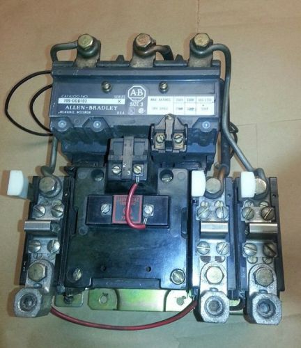 Ab 709 motor starter series k size 3 &amp; ab de-ion circuit breaker 15 amp 3 pole for sale